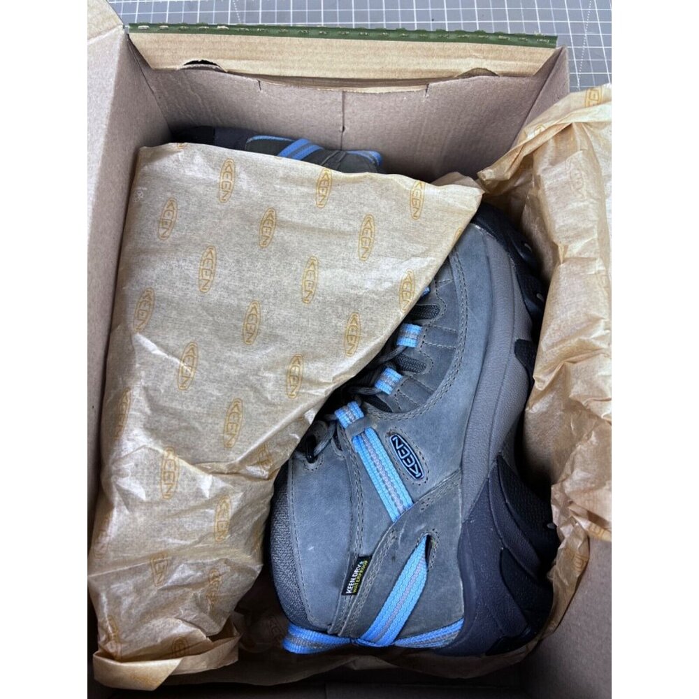 KEEN Women’s Targhee II Mid WP Hiking Boots - Steel Grey/Hydrangea Sz 8 - Picture 7 of 8